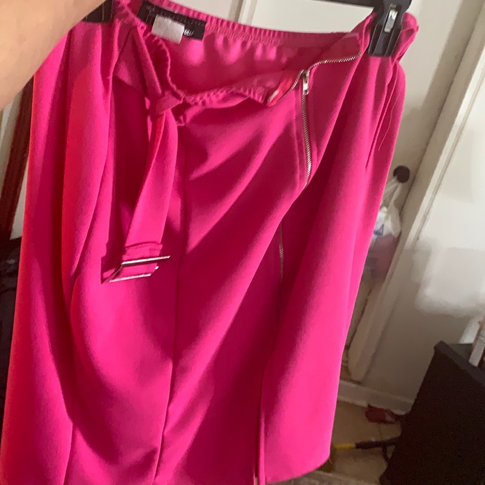 Hot pink skirt
